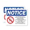Signmission No Lifeguard On Duty Swim At Sign With Symbol, 10 in W x Rectangle, Vinyl Decal OS-2PACK-NS-D-710-L-14680 - alternate 1